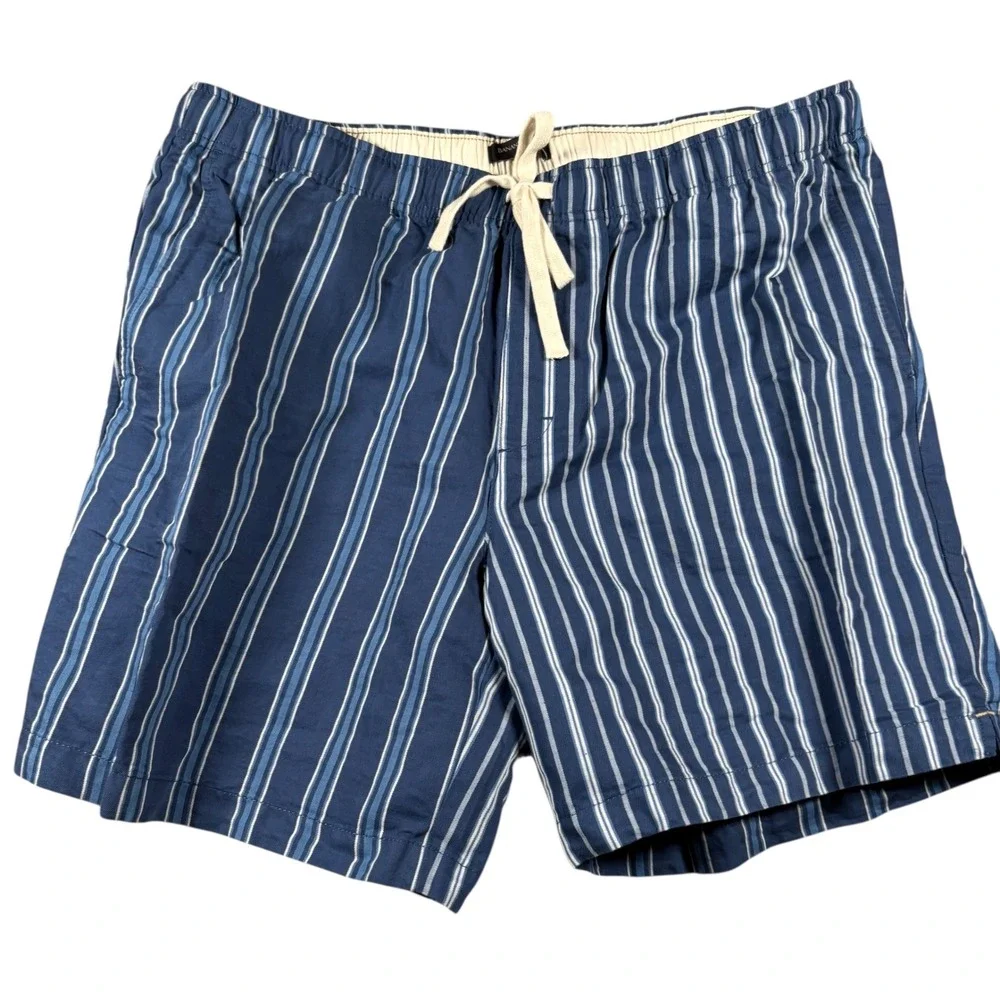 NWT Banana Republic Men Striped Linen Shorts XL Vacation Classic Ombra Old Money